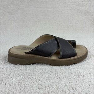 Vintage Faded Glory Sandals Womens 5.5 Brown Larenda Y2K‎ Chunky Platform Slides